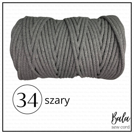 Sznurek bawełniany do szycia 5mm/100m sztywny   5472