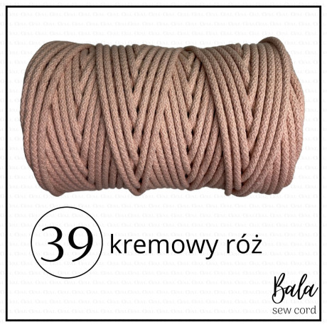 Sznurek bawełniany do szycia 5mm/100m sztywny   5472