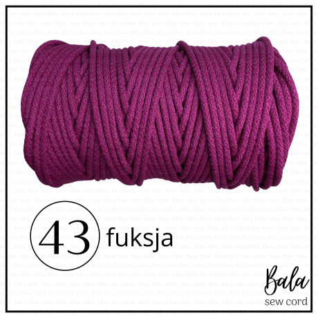 Sznurek bawełniany do szycia 5mm/100m sztywny   5472