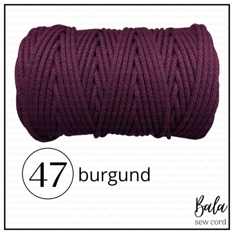 Sznurek bawełniany do szycia 5mm/100m sztywny   5472