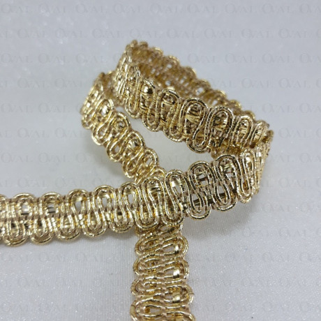 Decorative gold tape 12 m/1 m 1813