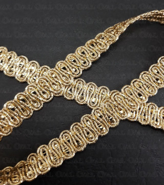 Decorative gold tape 12 m/1 m 1813