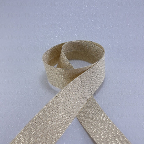 Gold bias tape pressed 20mm/1m 4832