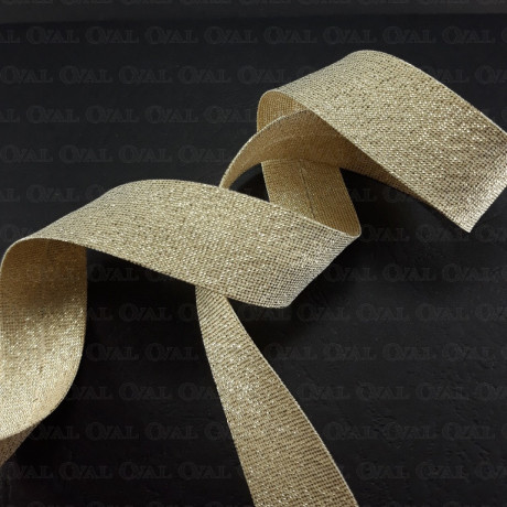 Gold bias tape pressed 20mm/1m 4832