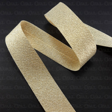 Gold bias tape pressed 20mm/1m 4832