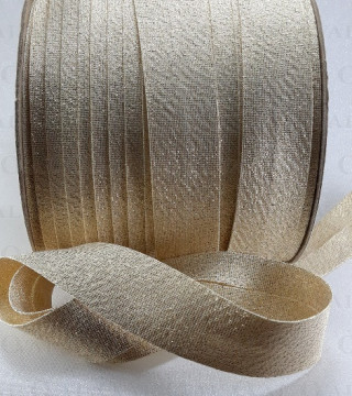 Gold bias tape pressed 20mm/1m 4832