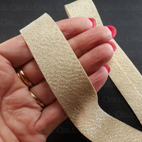 Lamówka złota zaprasowana 20mm/1m  4832