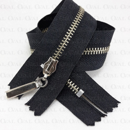 Zamki metalowe 35,50cm czarne nierozdzielcze 5491 PU8