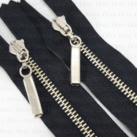 Zamki metalowe 35,50cm czarne nierozdzielcze 5491 PU8