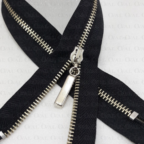 Zamki metalowe 35,50cm czarne nierozdzielcze 5491 PU8