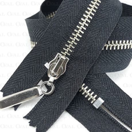 Zamki metalowe 35,50cm czarne nierozdzielcze 5491 PU8