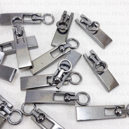 Decorative puller for zip slider no. 1011 PU8