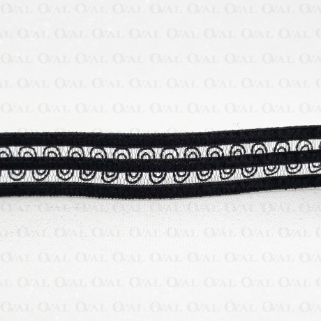 Guma ozdobna 12mm /1m czarna 2022 PU8