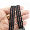 Decorative elastic 12mm /1m black 2022 PU8