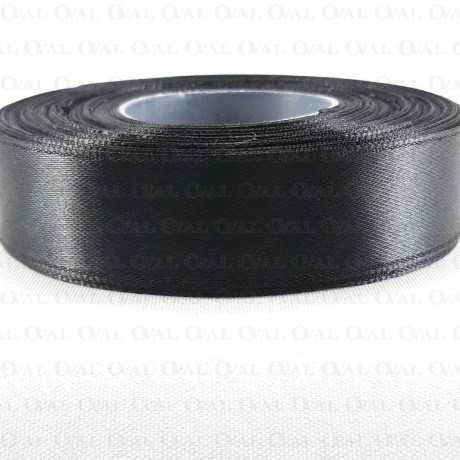 Taśma atłasowa 20mm,25mm czarna 5501 PU8