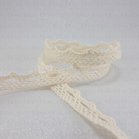 Koronka bawełniana 20mm /1 m ecru   3804
