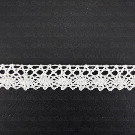Koronka bawełniana O  18mm /13m biała 5032
