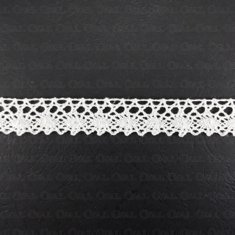 Koronka bawełniana O  18mm /13m biała 5032
