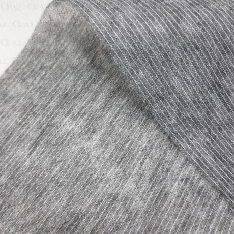 Flizelina przeszywana nitką z klejem szara, 100m 5332