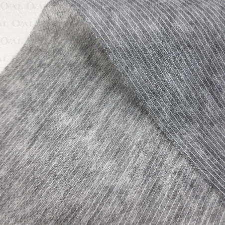 Flizelina przeszywana nitką z klejem szara, 100m 5332