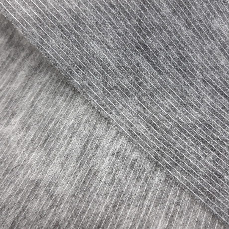 Flizelina przeszywana nitką z klejem szara, 100m 5332