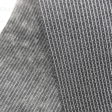 Flizelina przeszywana nitką z klejem czarna 100m 5331