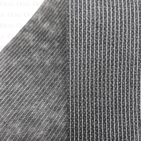 Flizelina przeszywana nitką z klejem czarna 100m 5331