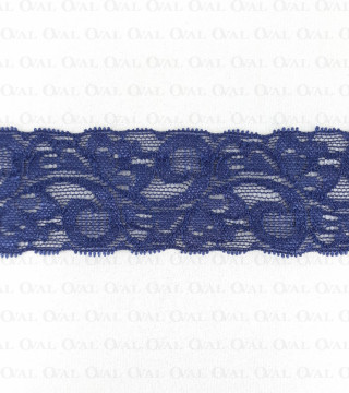Elastic lace 40mm navy blue 2040