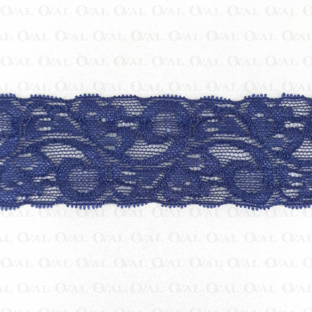 Elastic lace 40mm navy blue 2040