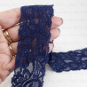 Elastic lace 40mm navy blue 2040