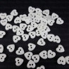 Polyester buttons 200 pcs white 1078