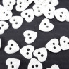 Polyester buttons 200 pcs white 1078