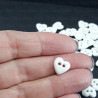 Polyester buttons 200 pcs white 1078