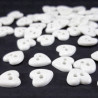 Polyester buttons 200 pcs white 1078