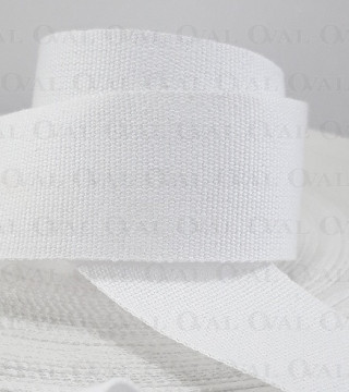 Taśma bawełniana płócienna 30mm / 50m  biała 5526