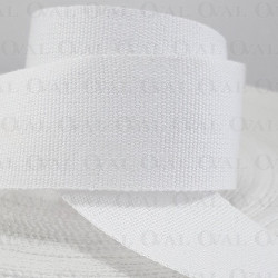 Taśma bawełniana płócienna 30mm / 50m biała 5526 Taśma bawełniana płócienna 30mm / 50m biała 5526