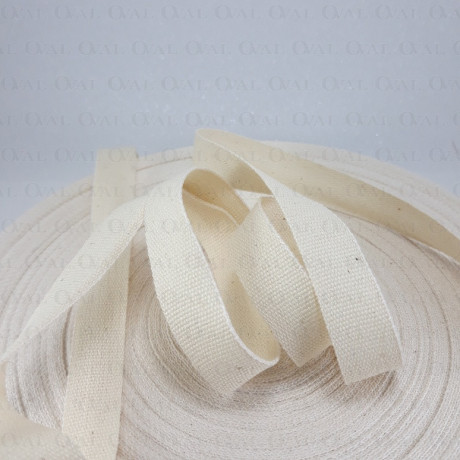 Taśma bawełniana płócienna 13mm / 50m beż 5528