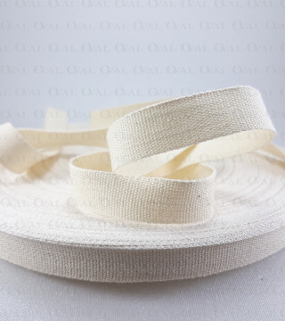 Taśma bawełniana płócienna 13mm / 50m beż 5528