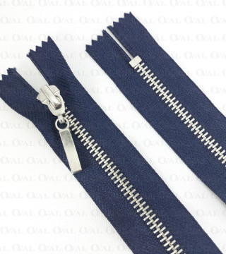 Zamki *5 metalowe 18cm /1szt granat 5529