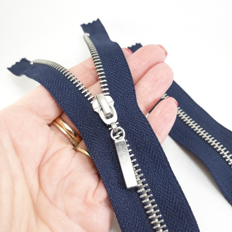 Zamki *5 metalowe 18cm /1szt granat 5529 - 28941