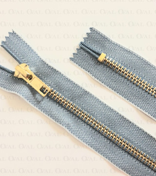 Zamki *5 metalowe 16cm /1szt granat 5530