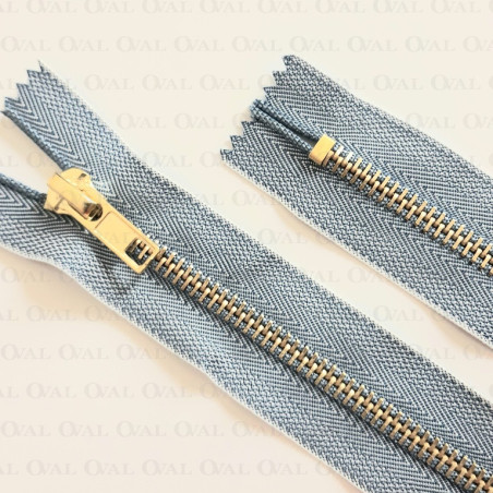 Zamki *5 metalowe 16cm /1szt granat 5530