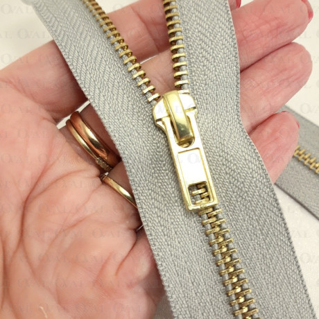 Zamki *5 metalowe 16cm /1szt szary 5531