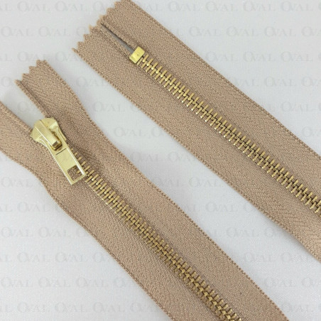 Zamki *5 metalowe 16cm /1szt capucino 5532