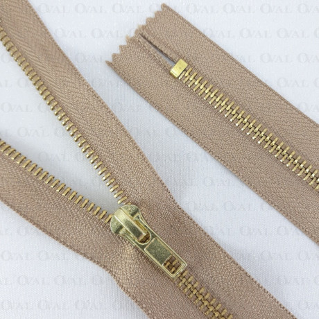 Zamki *5 metalowe 16cm /1szt capucino 5532