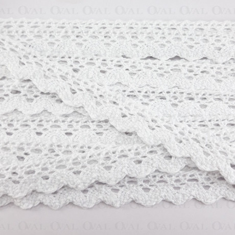Koronka bawełniana ząbek S 16mm / 20yard ecru 3098