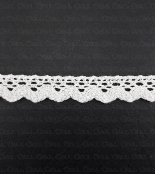 Koronka bawełniana ząbek S 16mm / 20yard ecru 3098