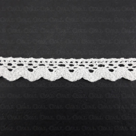 Koronka bawełniana ząbek S 16mm / 20yard ecru 3098