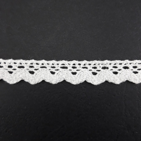Koronka bawełniana ząbek S 16mm / 20yard ecru 3098 - 29012