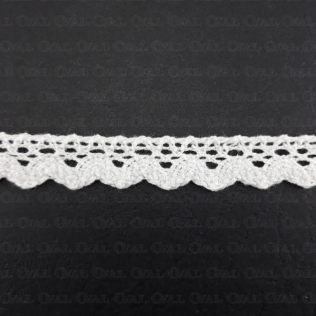 Koronka bawełniana ząbek S 16mm / 20yard ecru 3098